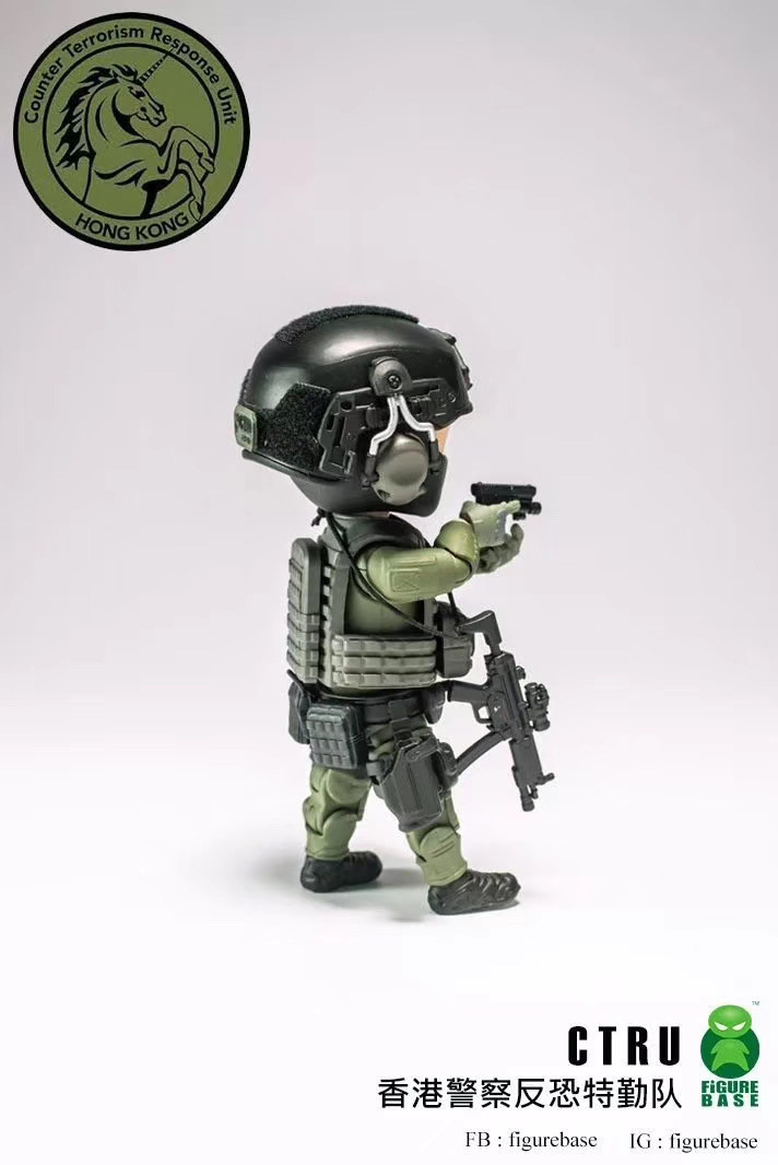 零元拍：FigureBase 5寸 TM012 CTRU HKJC-反恐特勤队 全新未拆。