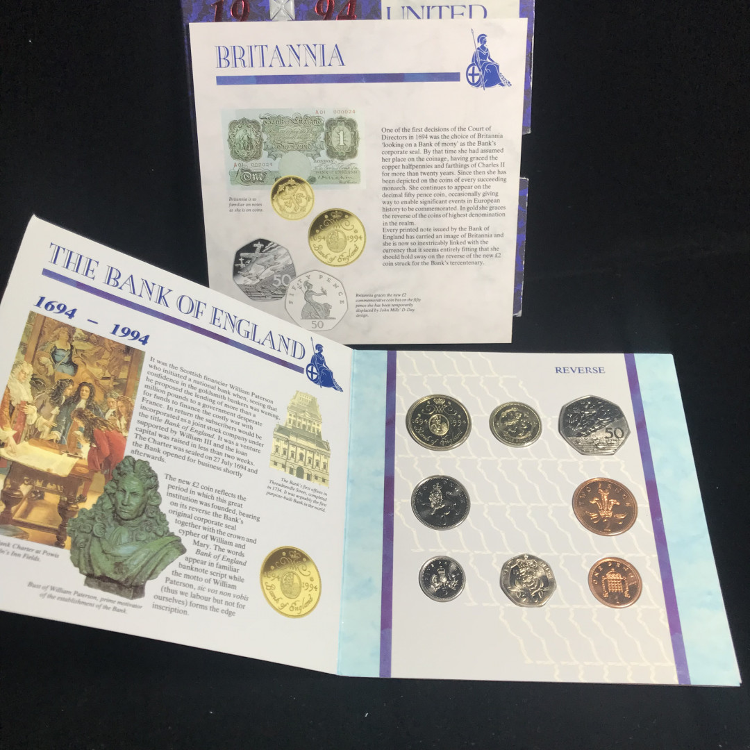 《竞宝斋》钱币微拍-第2场（0佣金包邮） 英国套币1994年