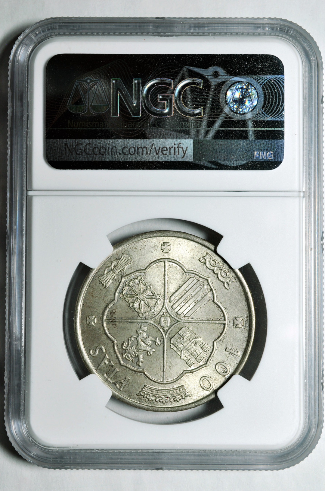 《竞宝斋》钱币微拍-第2场（0佣金包邮） NGC MS64西班牙佛朗哥1966*69稀少年份