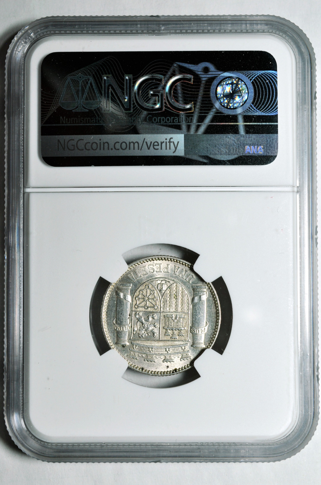 《竞宝斋》钱币微拍-第2场（0佣金包邮） NGC MS62西班牙1933年内战1比塞塔