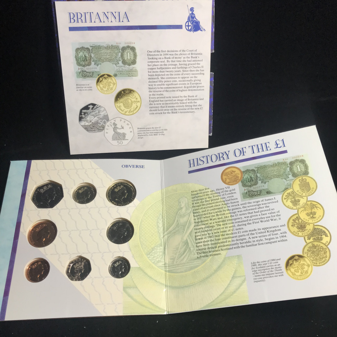 《竞宝斋》钱币微拍-第2场（0佣金包邮） 英国套币1994年