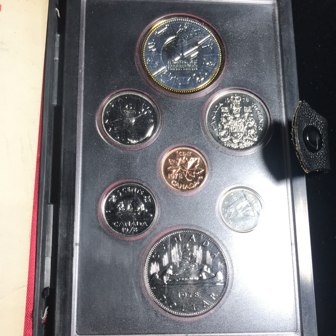 《竞宝斋》钱币微拍-第2场（0佣金包邮） 加拿大精制套币1978年