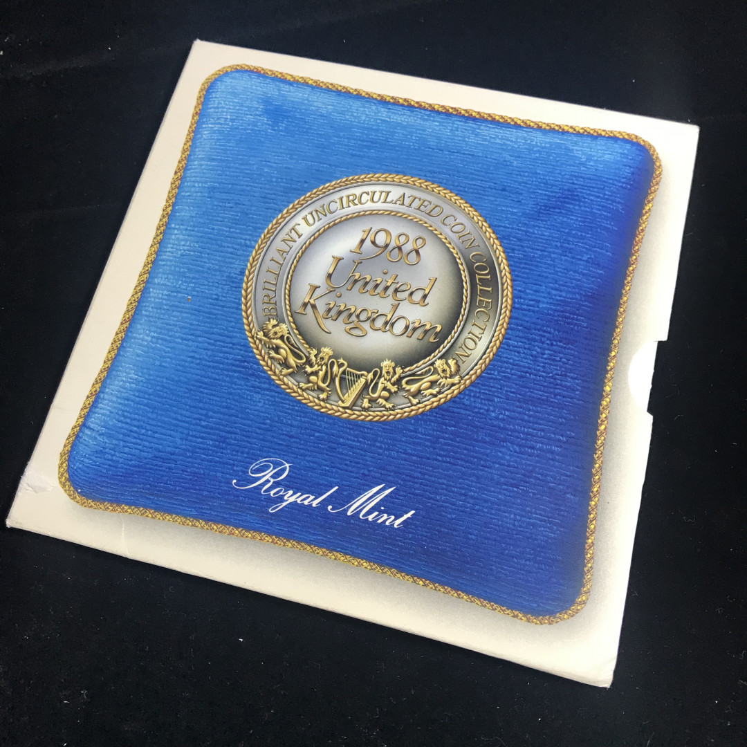 《竞宝斋》钱币微拍-第2场（0佣金包邮） 英国套币1988年