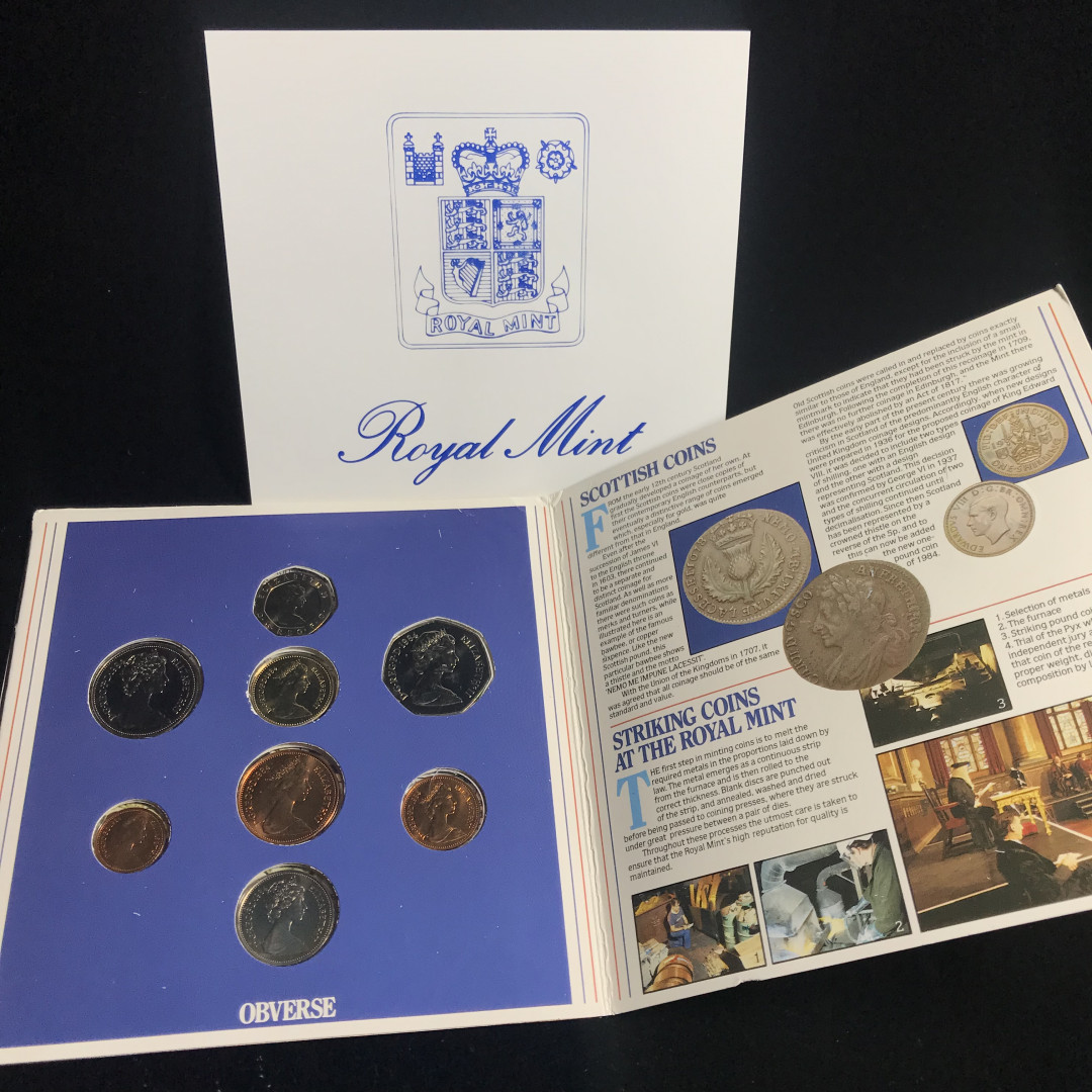 《竞宝斋》钱币微拍-第2场（0佣金包邮） 英国套币1984年