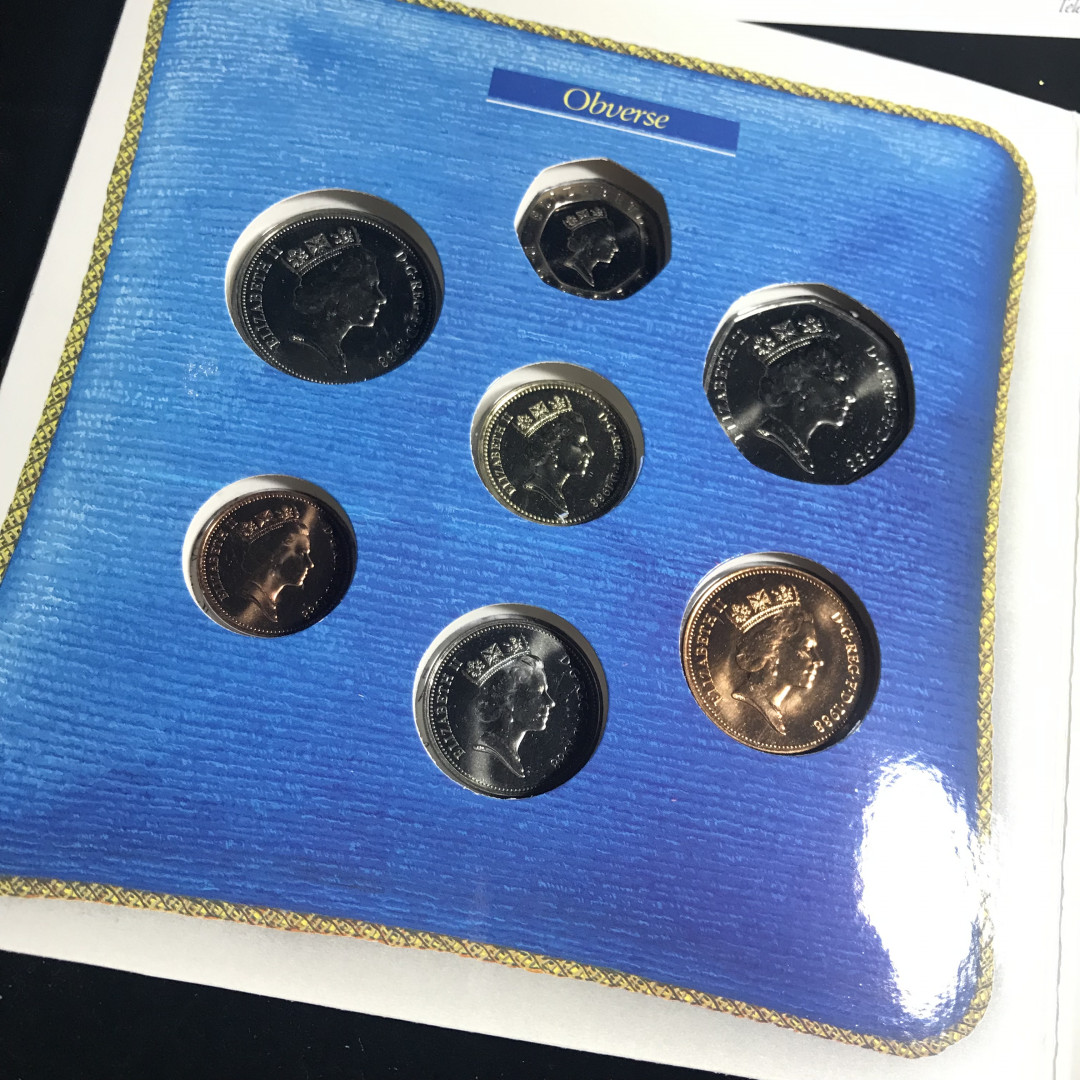 《竞宝斋》钱币微拍-第2场（0佣金包邮） 英国套币1988年