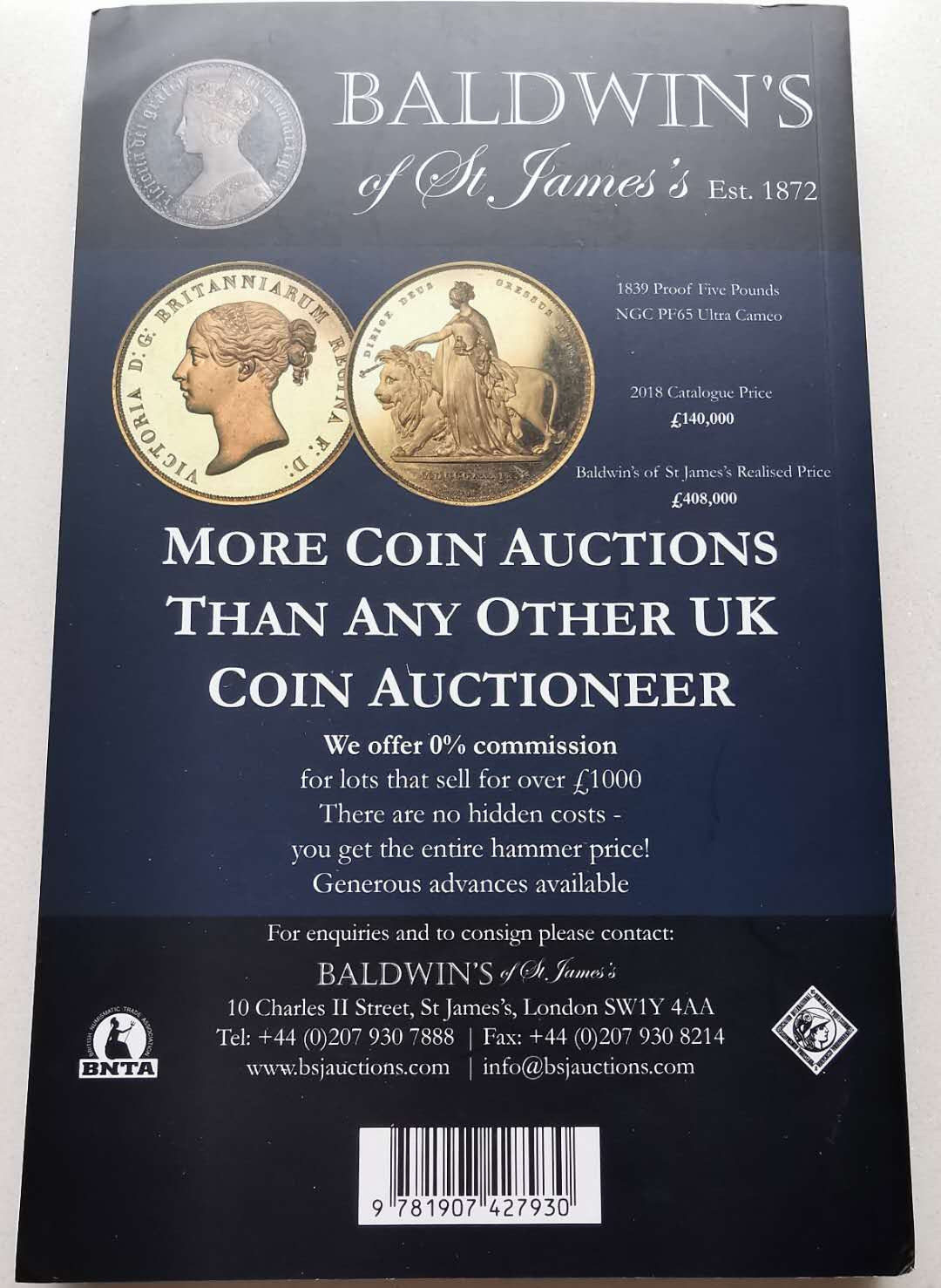 凡希社世界钱币微拍第一百六十八期 大不列颠十进制钱币目录 2019版 九品