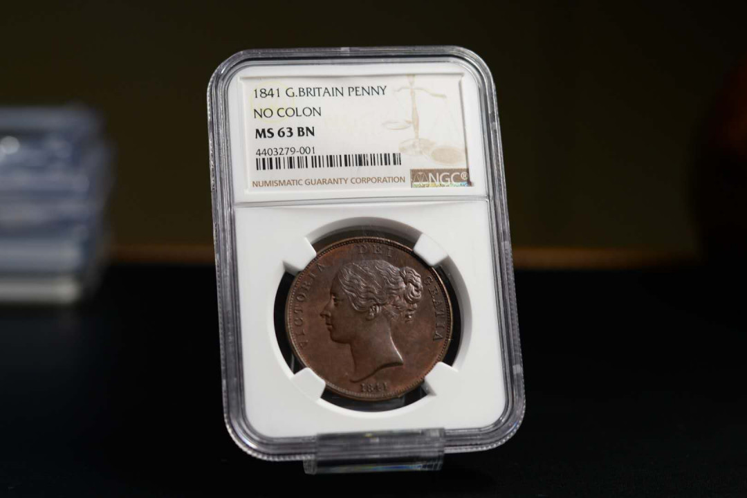 凡希社世界钱币微拍第一百六十八期 1841英国小维便士大铜NGC-MS63