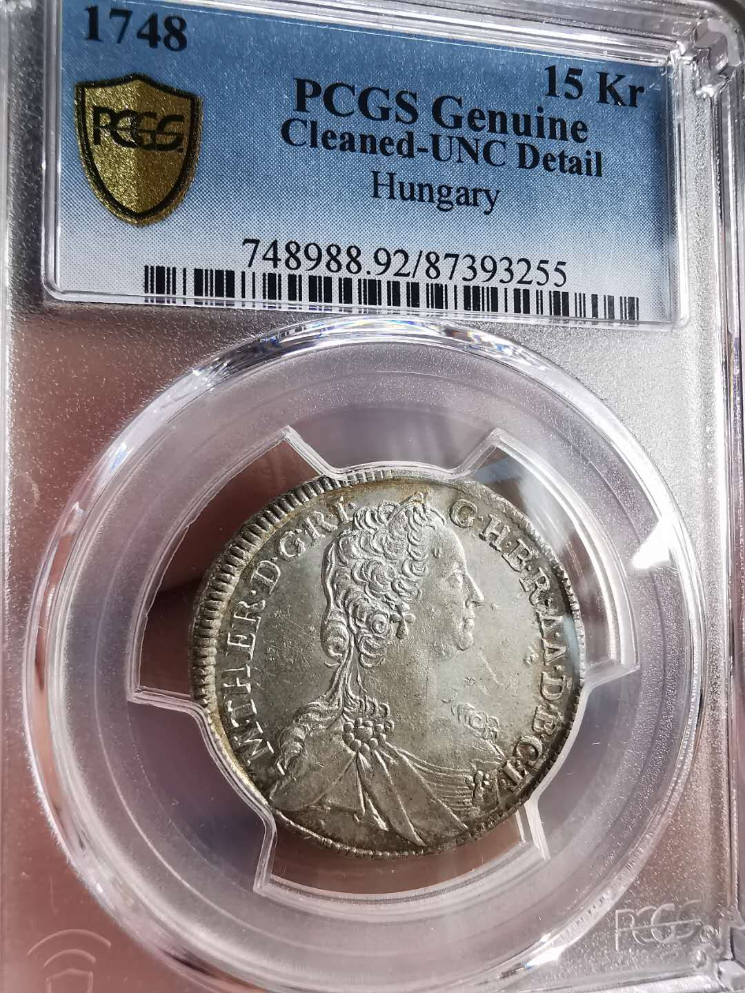 凡希社世界钱币微拍第一百六十八期 1748神罗匈牙利特蕾莎15K PCGS-UNCD