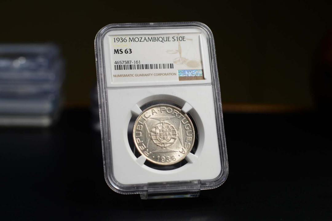 凡希社世界钱币微拍第一百六十八期 1936葡属莫桑比克10埃斯库多NGC-MS63