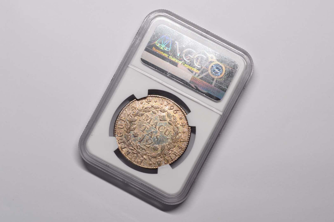 凡希社世界钱币微拍第一百六十八期 荐！1796葡属非洲12马库塔银币NGC-AUD稀有品种！
