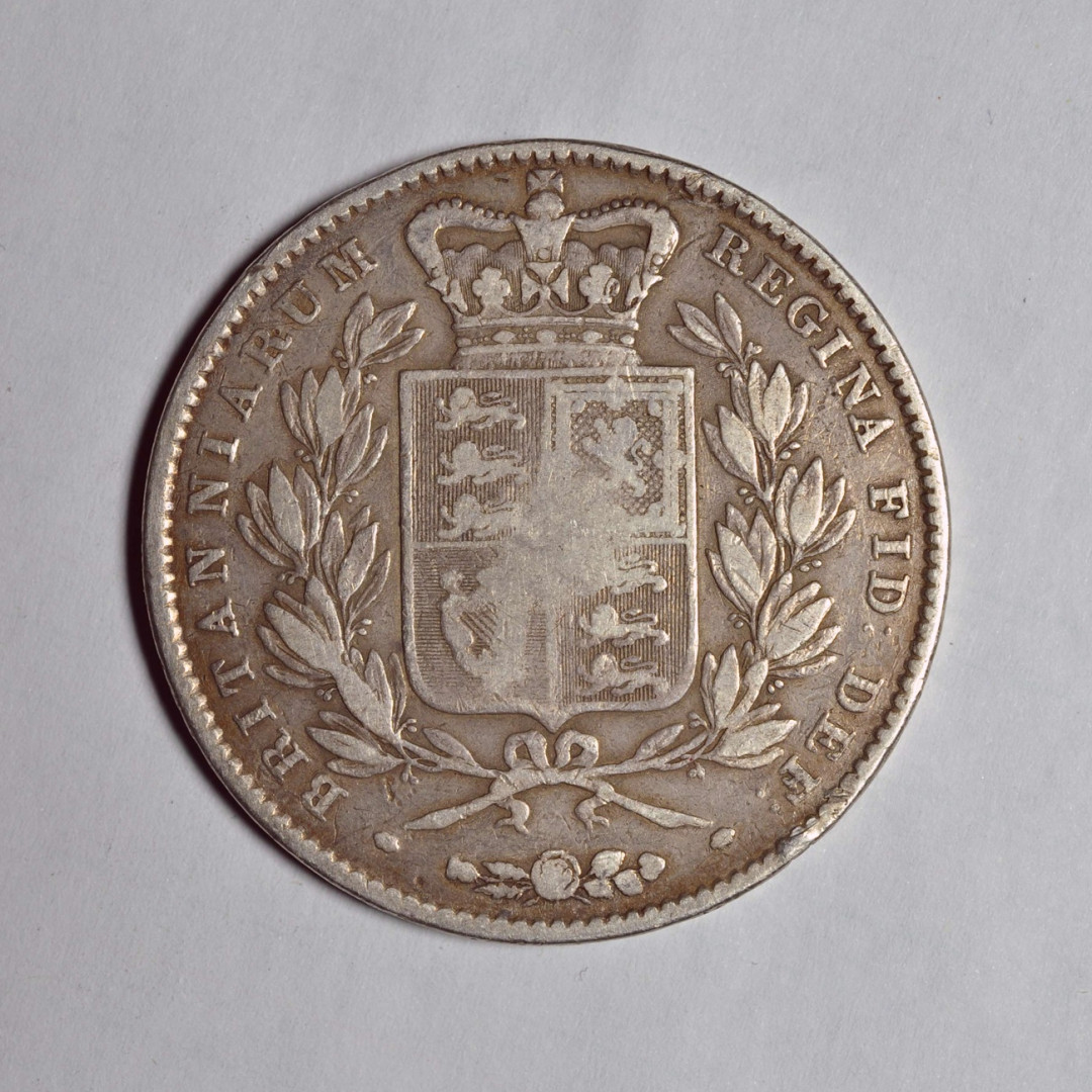 《竞宝斋》钱币微拍-第2场（0佣金包邮） 英国小维1844年克朗银币