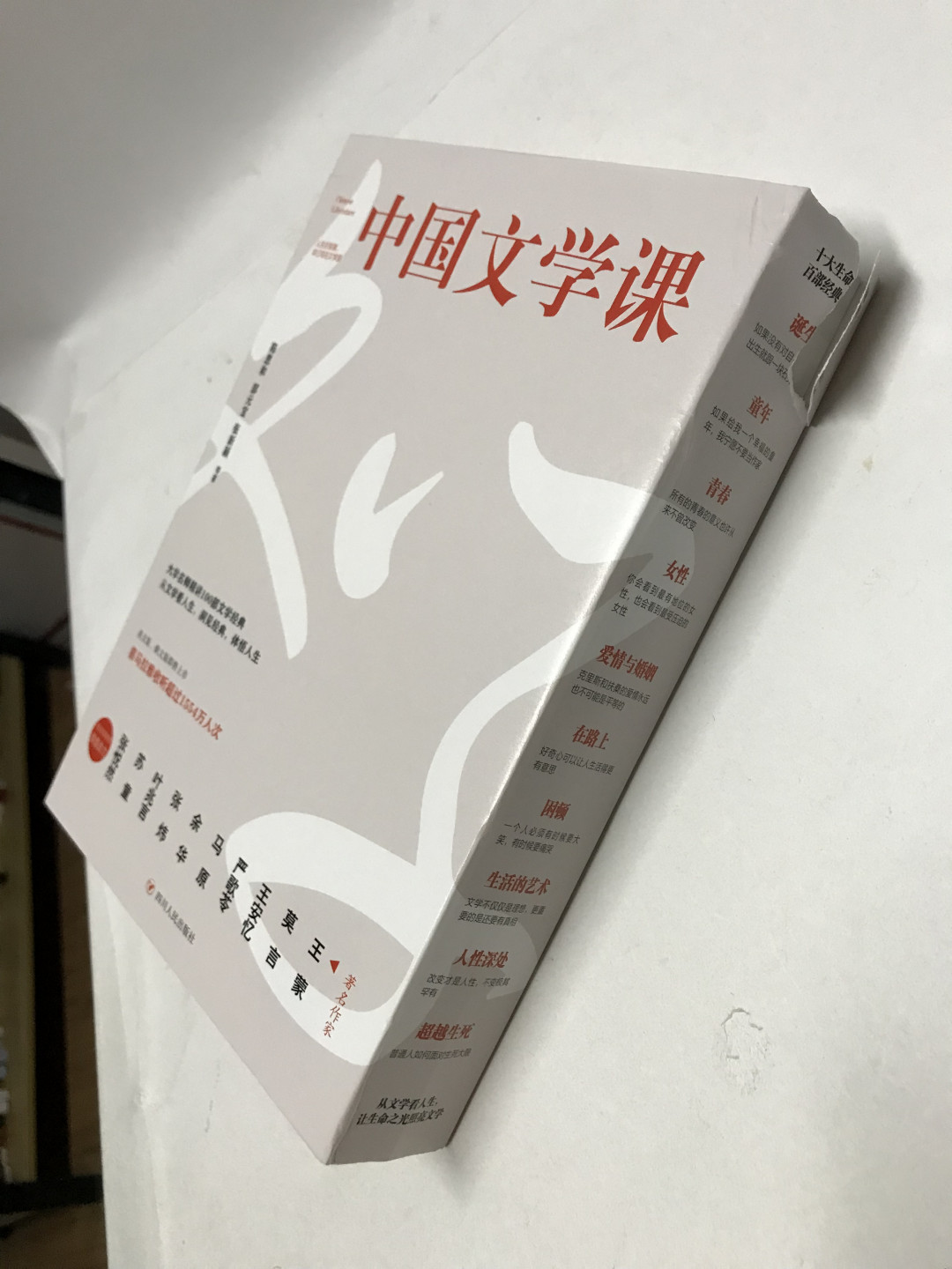 零元拍：王小平教授和陈思和教授二人亲笔签名《中国文学课》上下册，上册由王教授签名，陈教授签于下册。