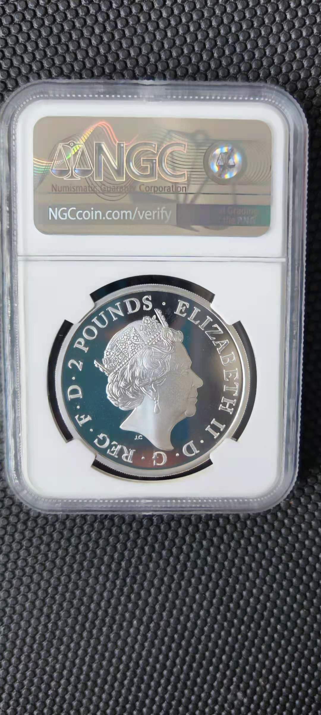 【随心拍&Getcoins】钱币拍卖第九十九期～ 【英国】2021年精制1oz女王神兽十合一纪念银币