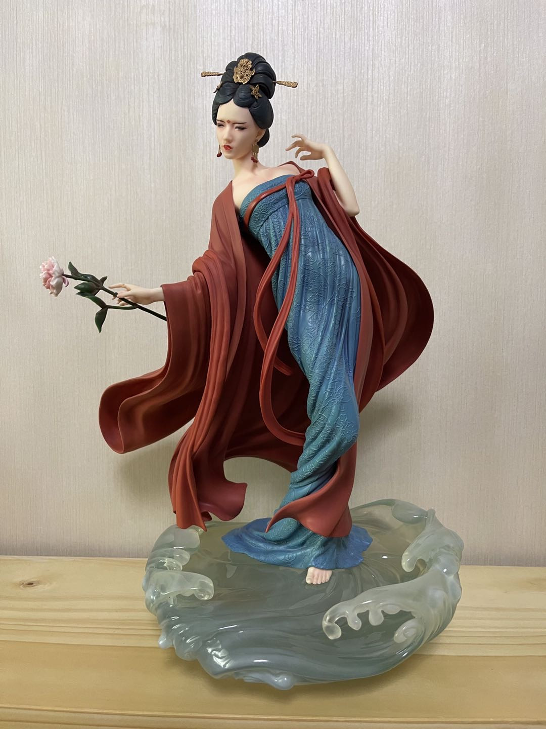 零元拍：开天工作室罗其胜 1/6 雕像雕塑小雅集《丽人行·馨香》艺术品古风雕像 惊鸿版。
