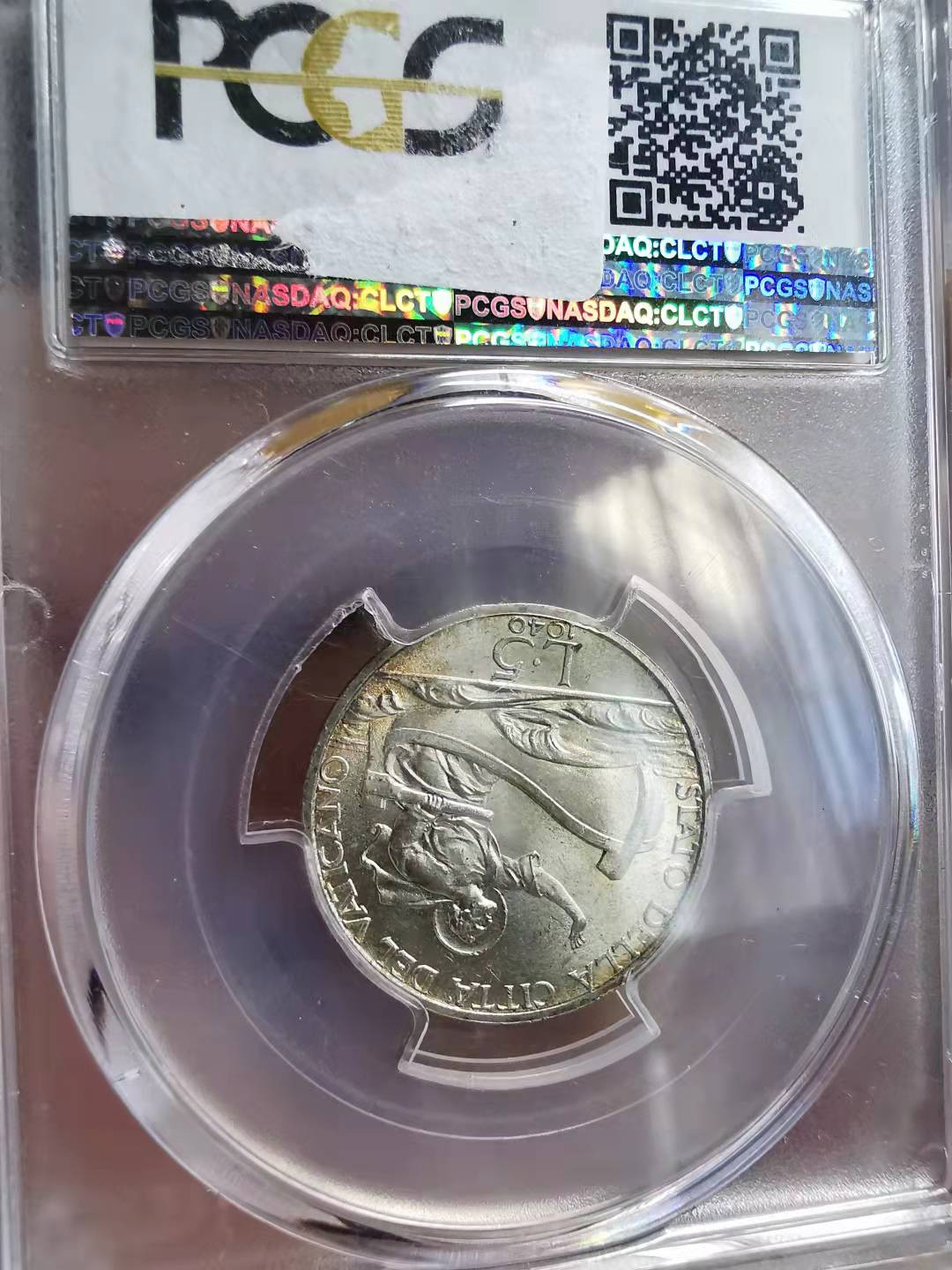 凡希社世界钱币副品捡漏自动拍专场一 1940梵蒂冈五里拉银币NGC-MS64