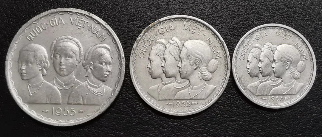 凡希社世界钱币副品捡漏自动拍专场一 1953南越三枚一组VF