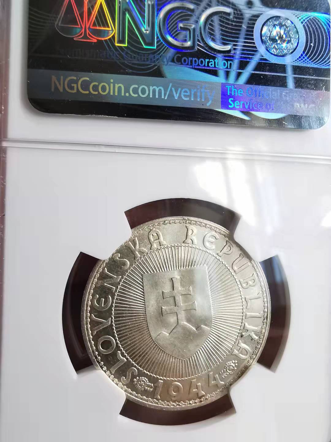 凡希社世界钱币副品捡漏自动拍专场一 荐！1944斯洛伐克10K银币NGC-MS64