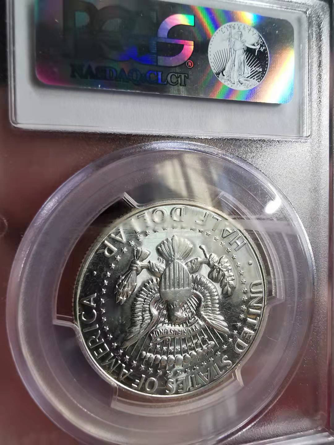 凡希社世界钱币副品捡漏自动拍专场一 1968S美国肯尼迪半圆精铸PCGS-PF66