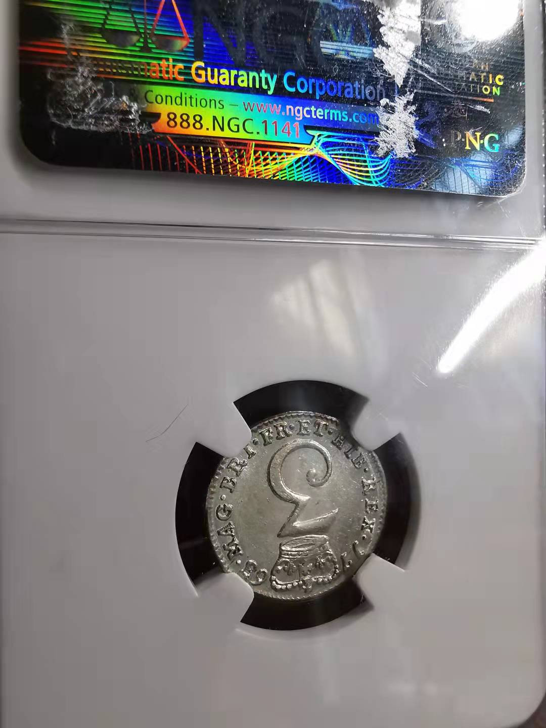 凡希社世界钱币副品捡漏自动拍专场一 1763乔三3便士NGC-UNCD