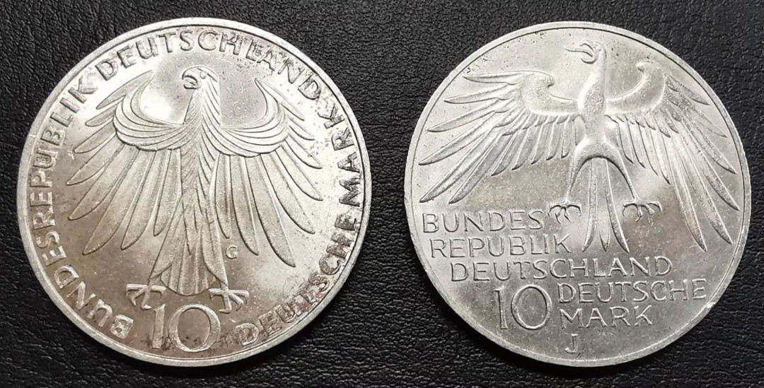 凡希社世界钱币副品捡漏自动拍专场一 联邦德国五马克一对