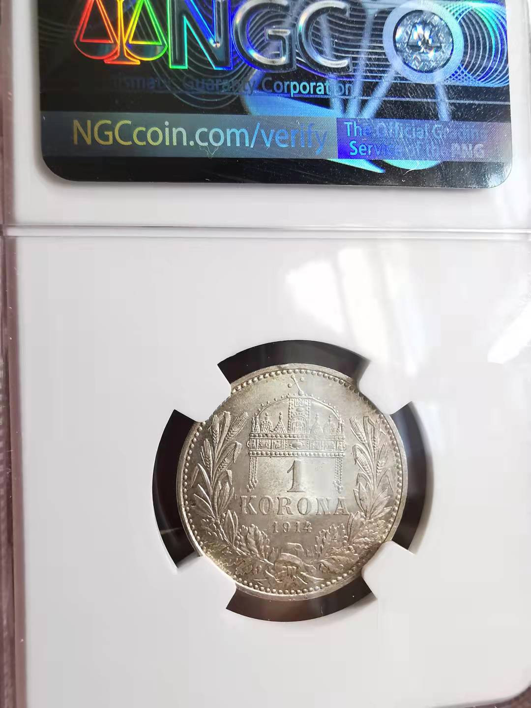 凡希社世界钱币副品捡漏自动拍专场一 1914匈牙利科罗纳银NGC-MS63