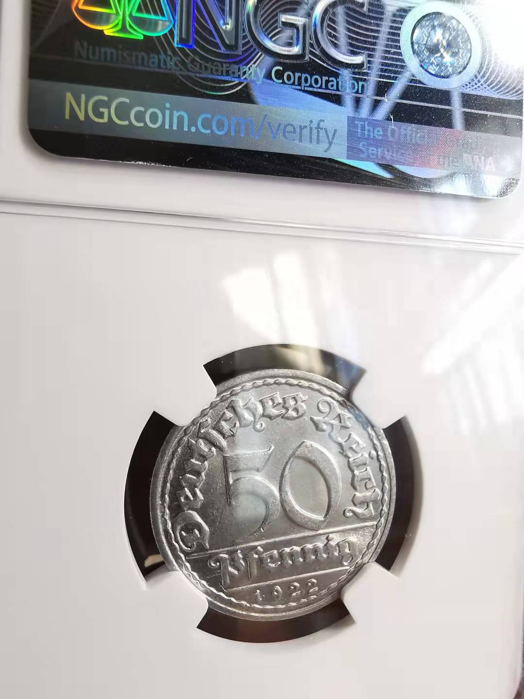 凡希社世界钱币副品捡漏自动拍专场一 1922D德国50芬尼NGC-MS64