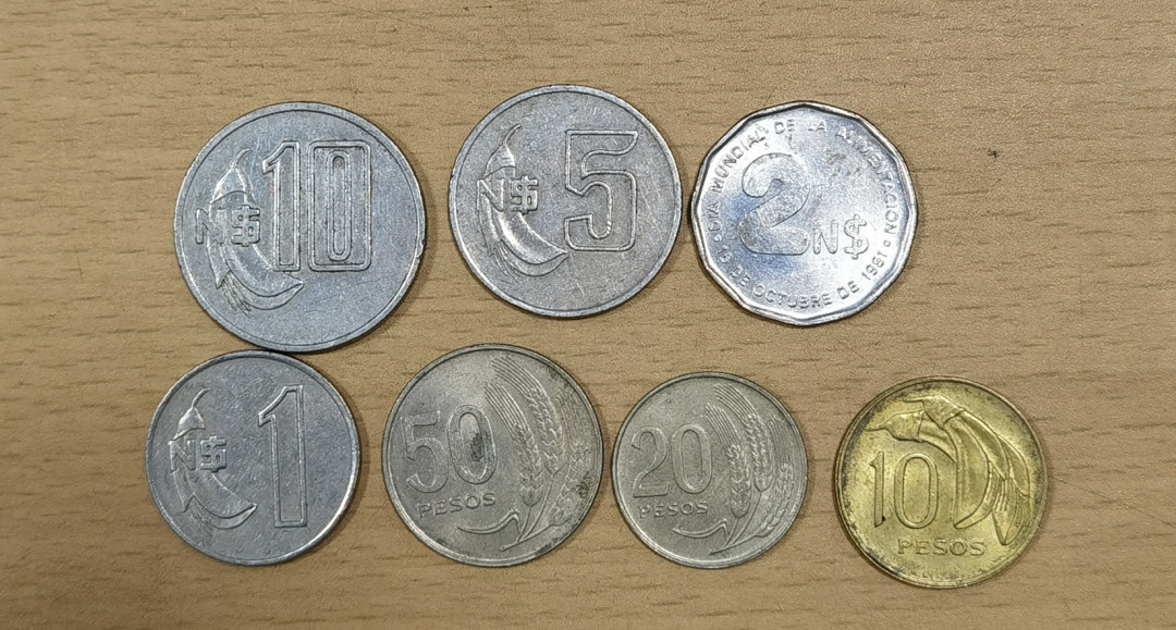北京马甸外币专卖微拍第五十九场，非贵金属纪念币，流通币专场，陆续上新，欢迎关注 乌拉圭