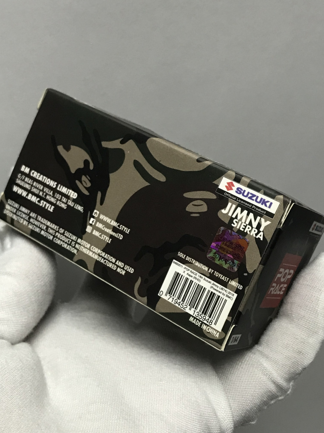 零元拍：BM 联名 潮牌Aape 吉姆尼越野车模型