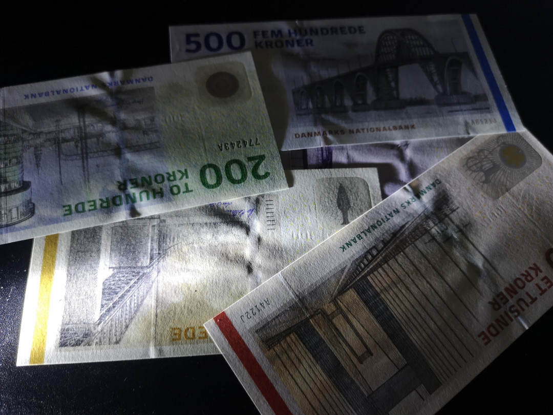 《外钞收藏家》第一百二十四期拍卖 丹麦船版 全套五张 绝品