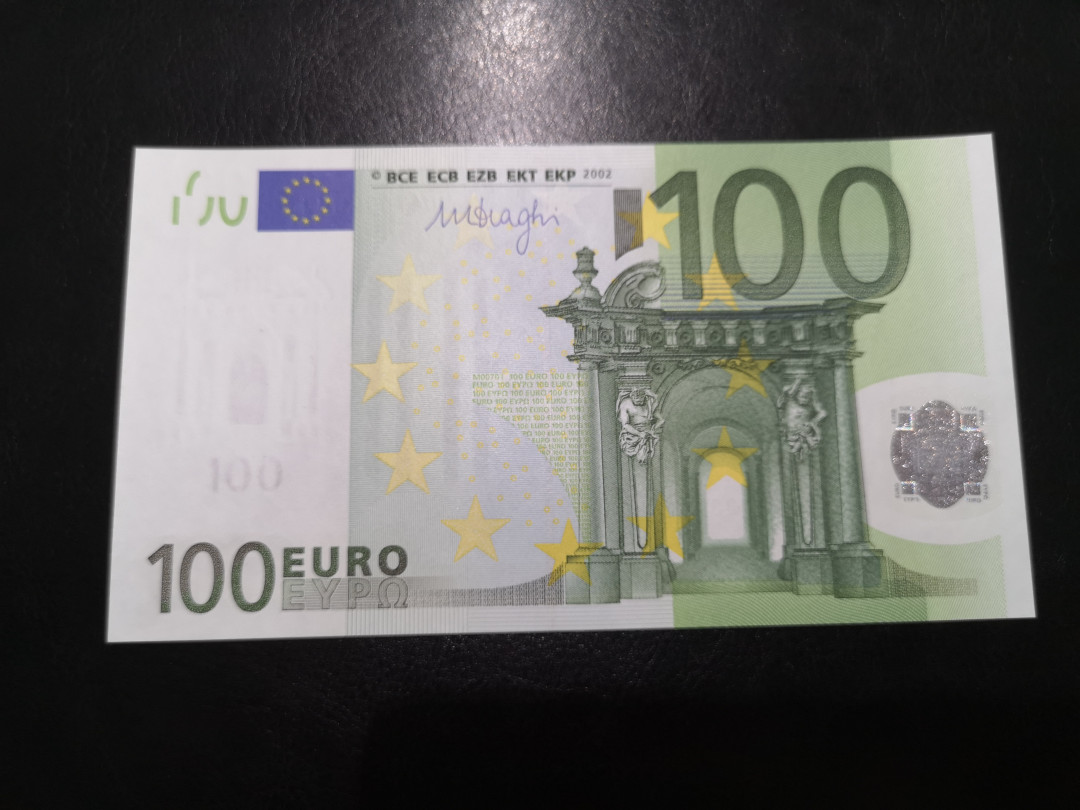 《外钞收藏家》第一百二十四期拍卖 三签100欧 全新UNC 西班牙版