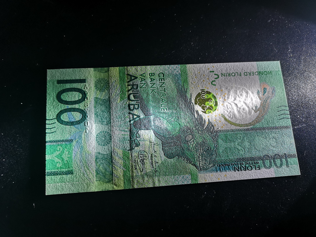 《外钞收藏家》第一百二十四期拍卖 2019年阿鲁巴最新版100 全新UNC A冠