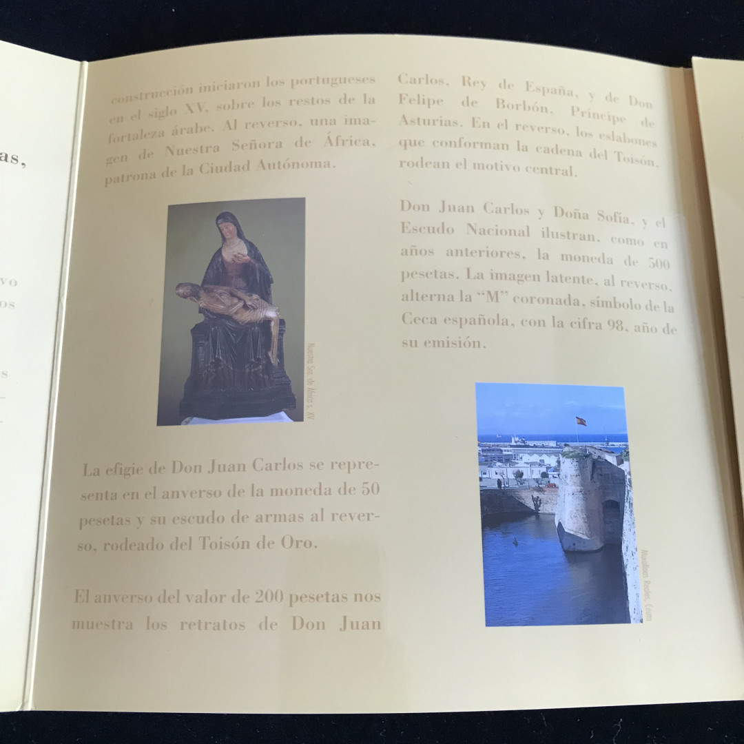 《竞宝斋》钱币微拍-第3场（0佣金包邮） 西班牙1998年卡装8枚装套币