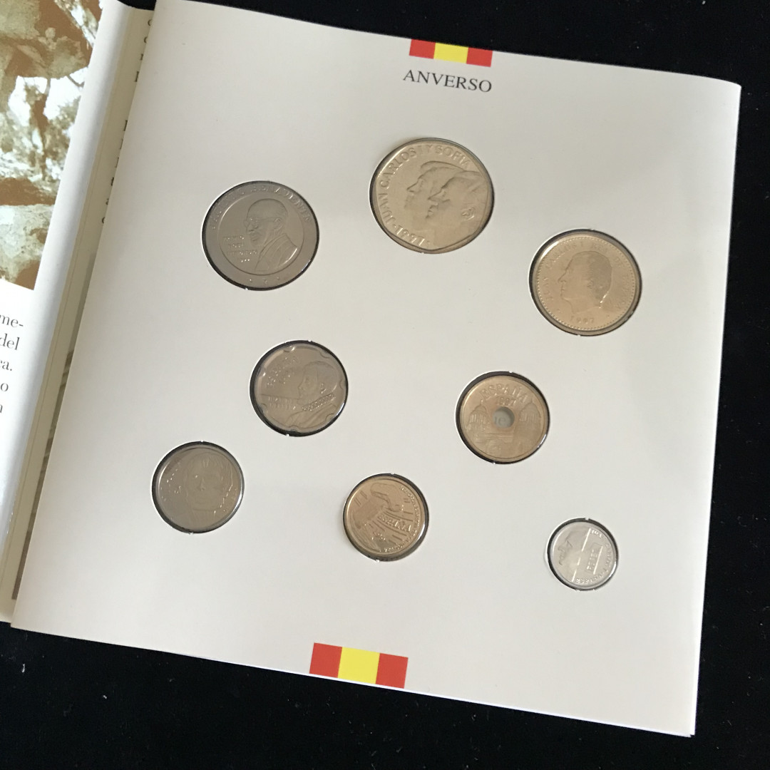 《竞宝斋》钱币微拍-第3场（0佣金包邮） 西班牙1997年卡装8枚装套币