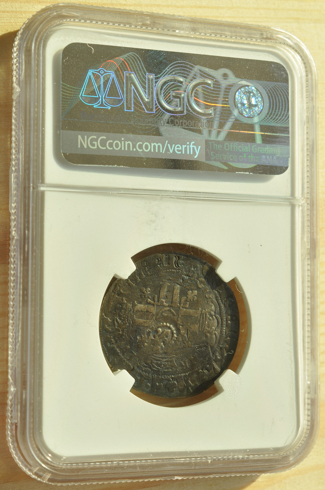 《竞宝斋》钱币微拍-第3场（0佣金包邮） NGC VF 法国1695年 路易十四 15D 银币