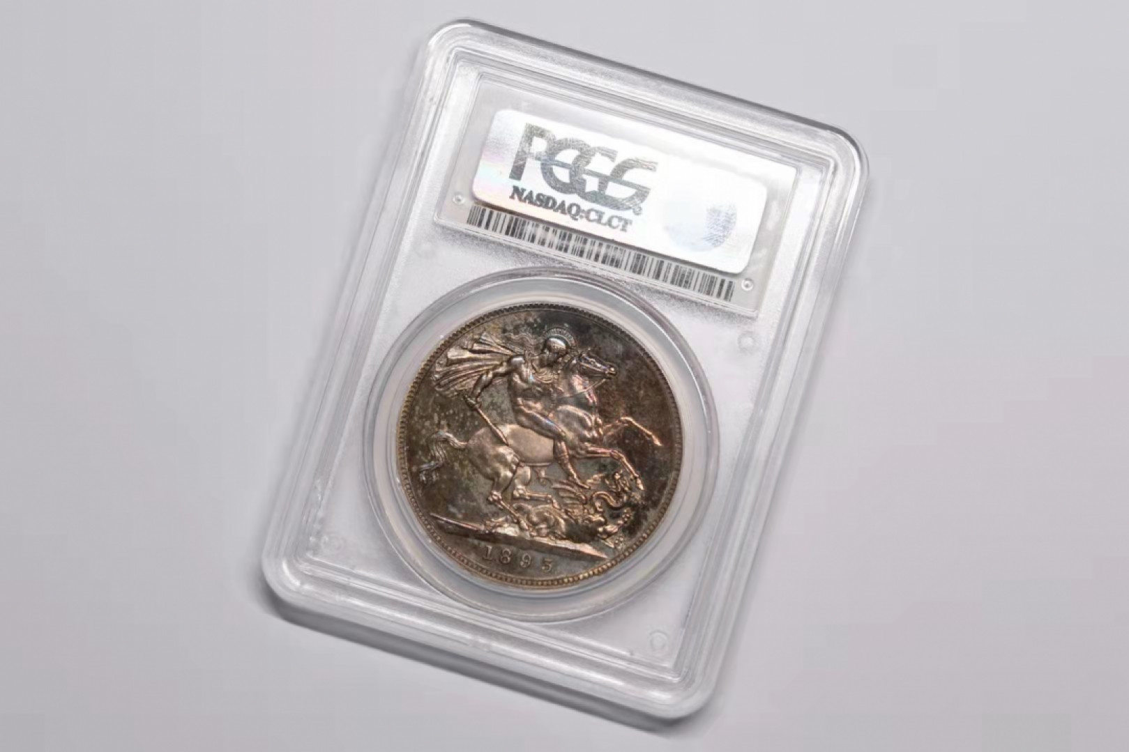 凡希社世界钱币微拍第一百六十九期 稀！1893老维批纱马剑精铸PCGS-PF63CAM顶级品！