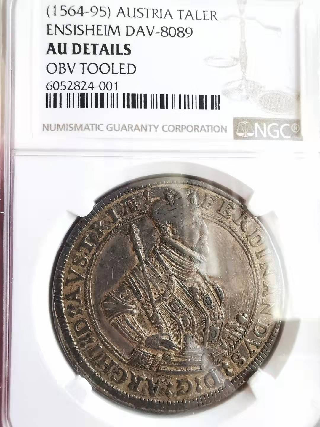 凡希社世界钱币微拍第一百六十九期 1564-95神罗费迪南德泰勒大银NGC-AUD并无瑕疵
