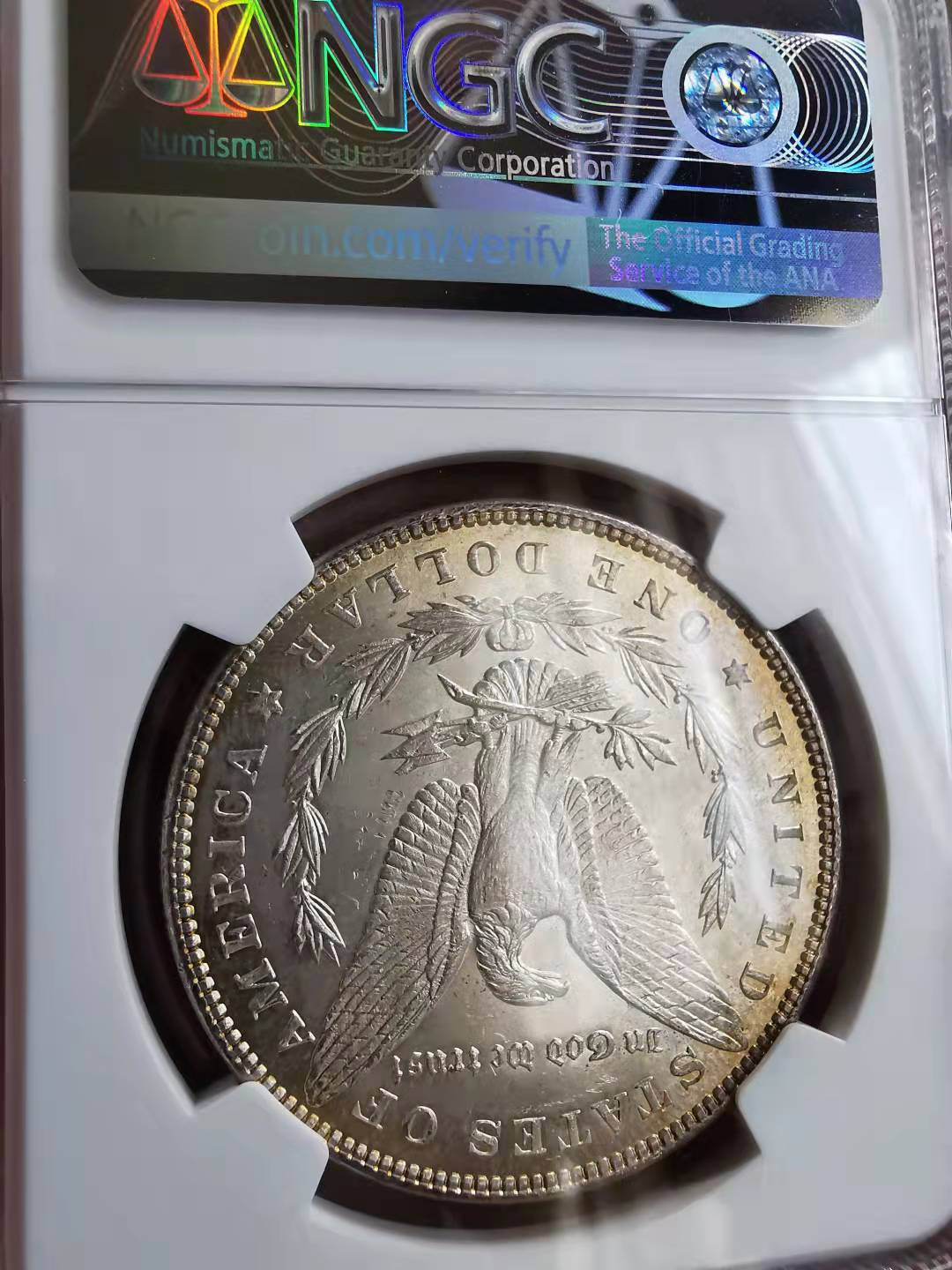 凡希社世界钱币微拍第一百六十九期 1887美国摩根壹圆NGC-MS64淡五彩！