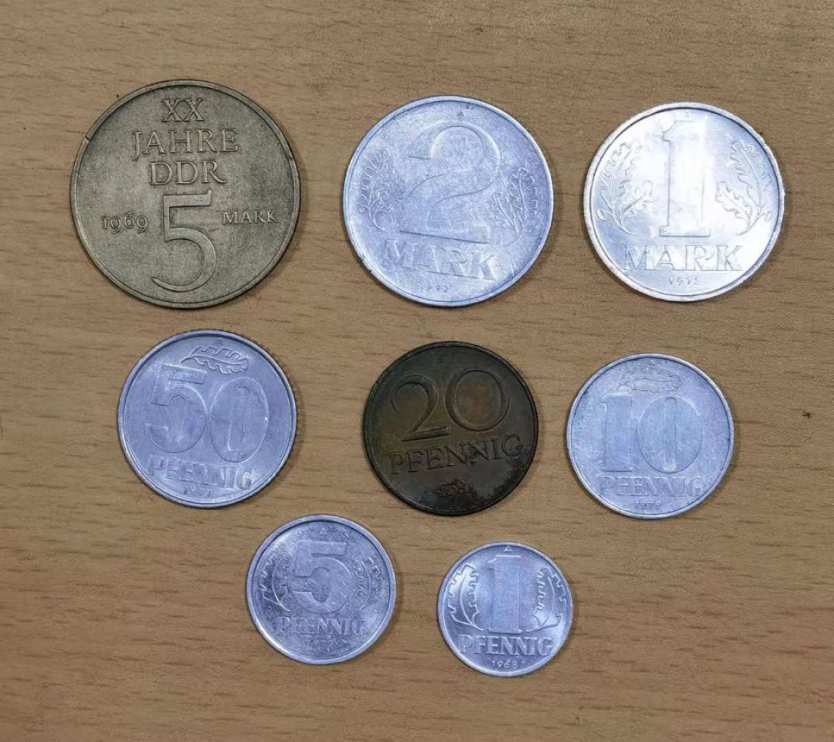 北京马甸外币专卖微拍第五十九场，非贵金属纪念币，流通币专场，陆续上新，欢迎关注 民主德国