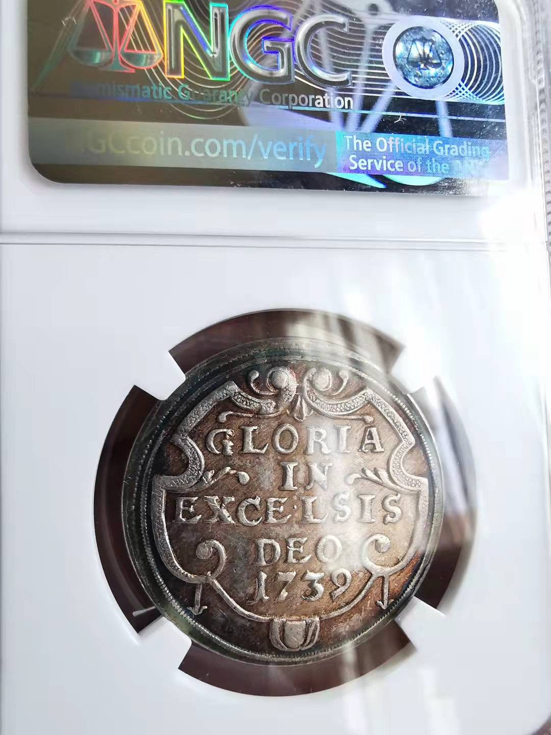 凡希社世界钱币微拍第一百六十九期 1739苏黎世1/2泰勒NGC-AUD