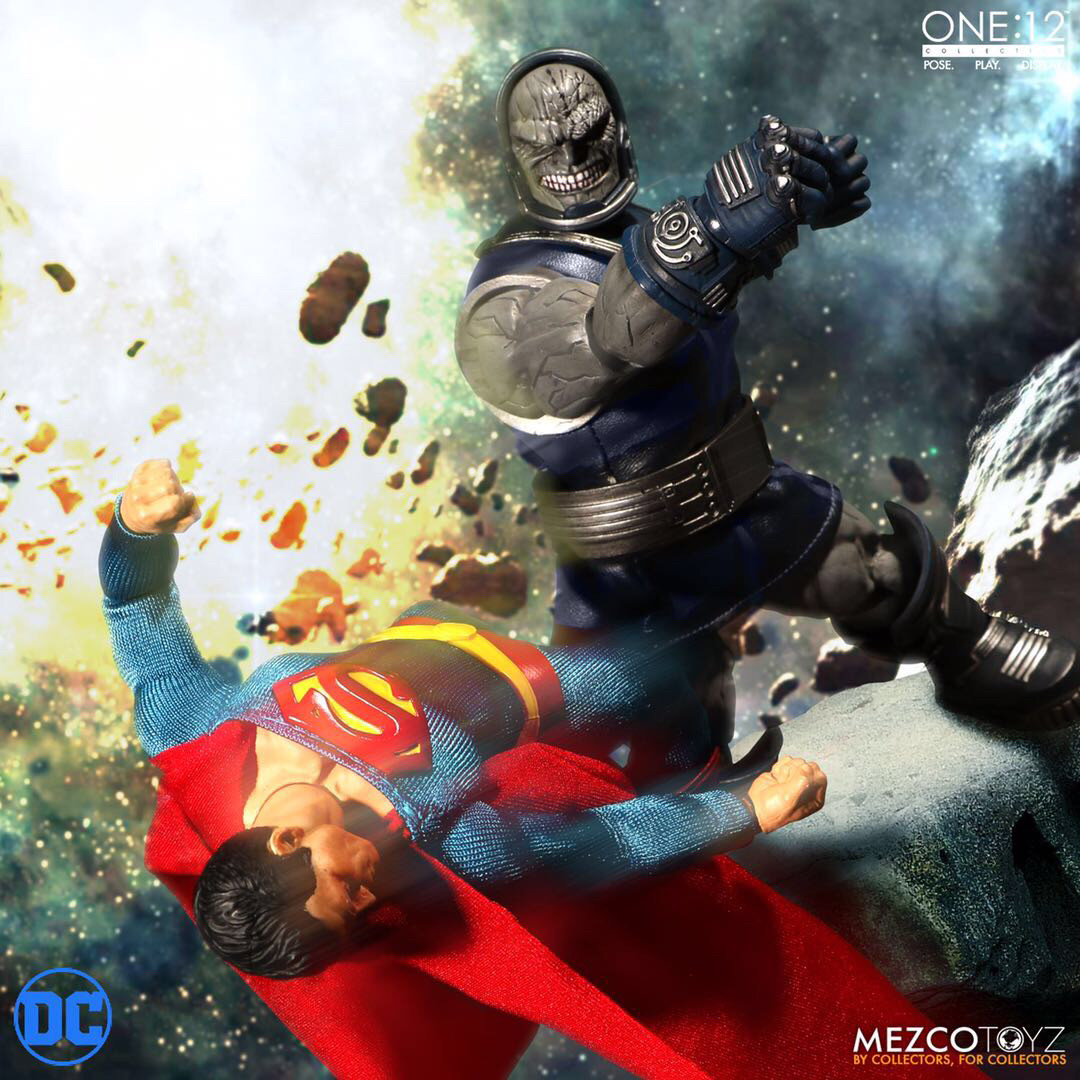 零元拍：Mezco Toyz蚂蚁：1/12 DC超级反派 - Darkseid/达克赛德 可动人偶 全新未拆。