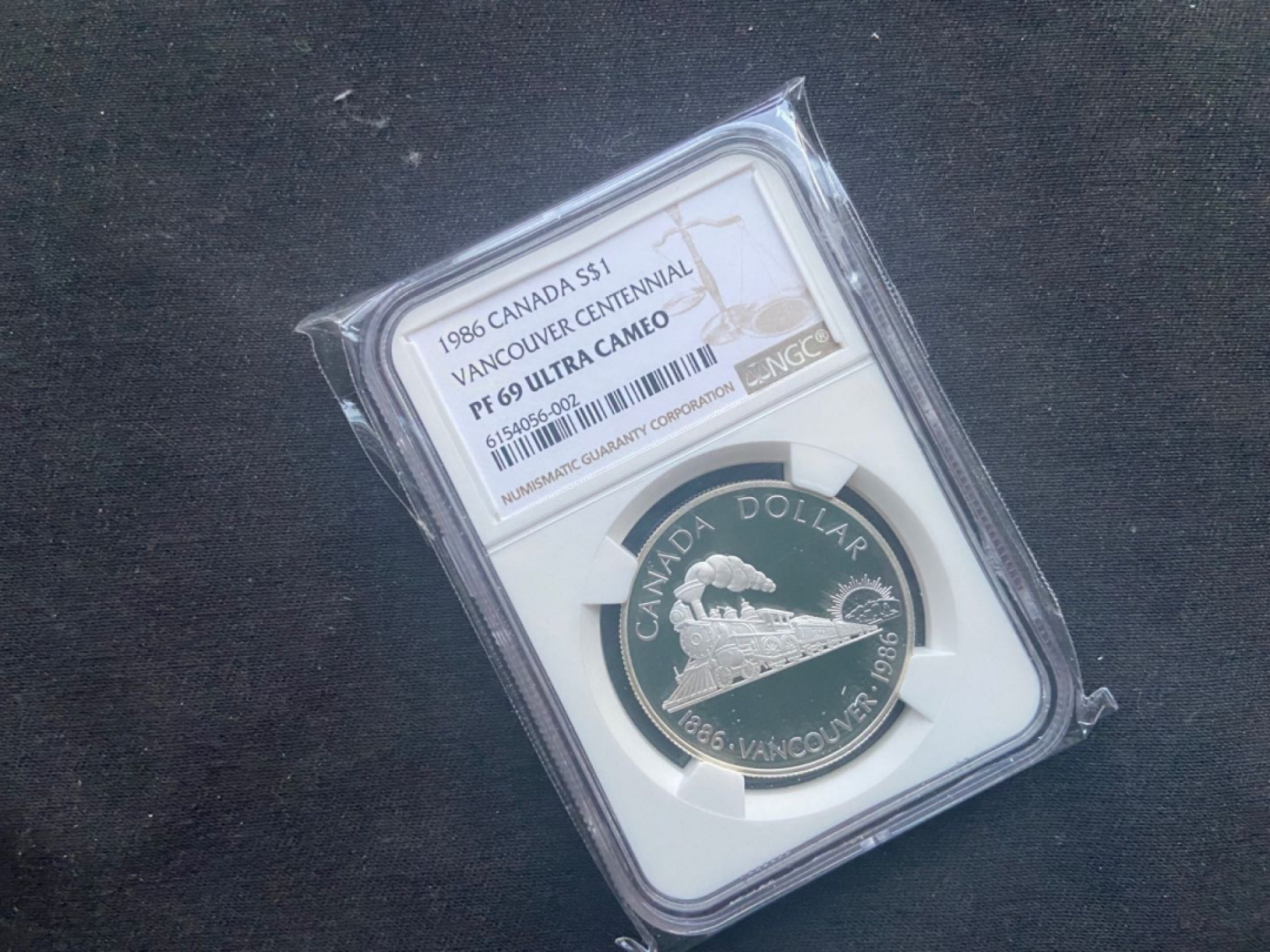 【随心拍&Getcoins】钱币拍卖第100期【合拍】～ 【加拿大】1986年火车头银币【ngc69】