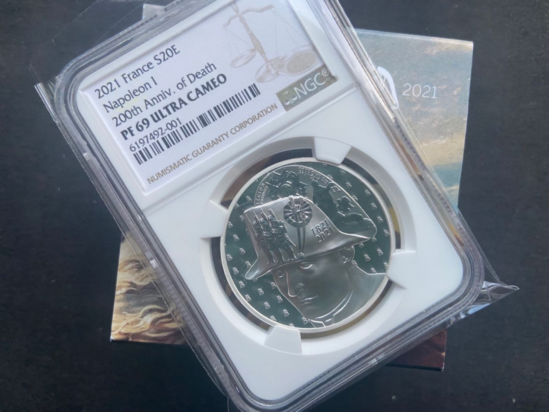 【随心拍&Getcoins】钱币拍卖第100期【合拍】～ 【法国】拿破仑20欧元银币【ngc69】
