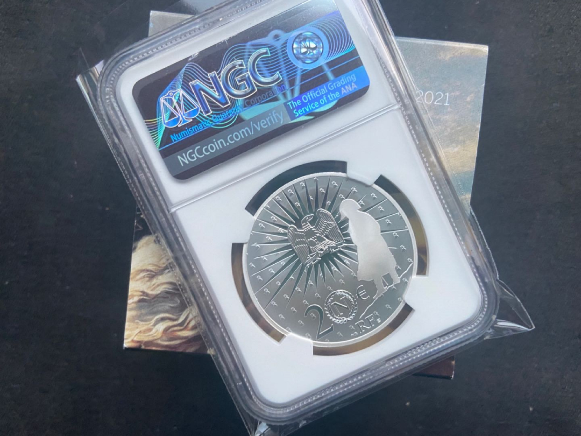 【随心拍&Getcoins】钱币拍卖第100期【合拍】～ 【法国】拿破仑20欧元银币【ngc69】