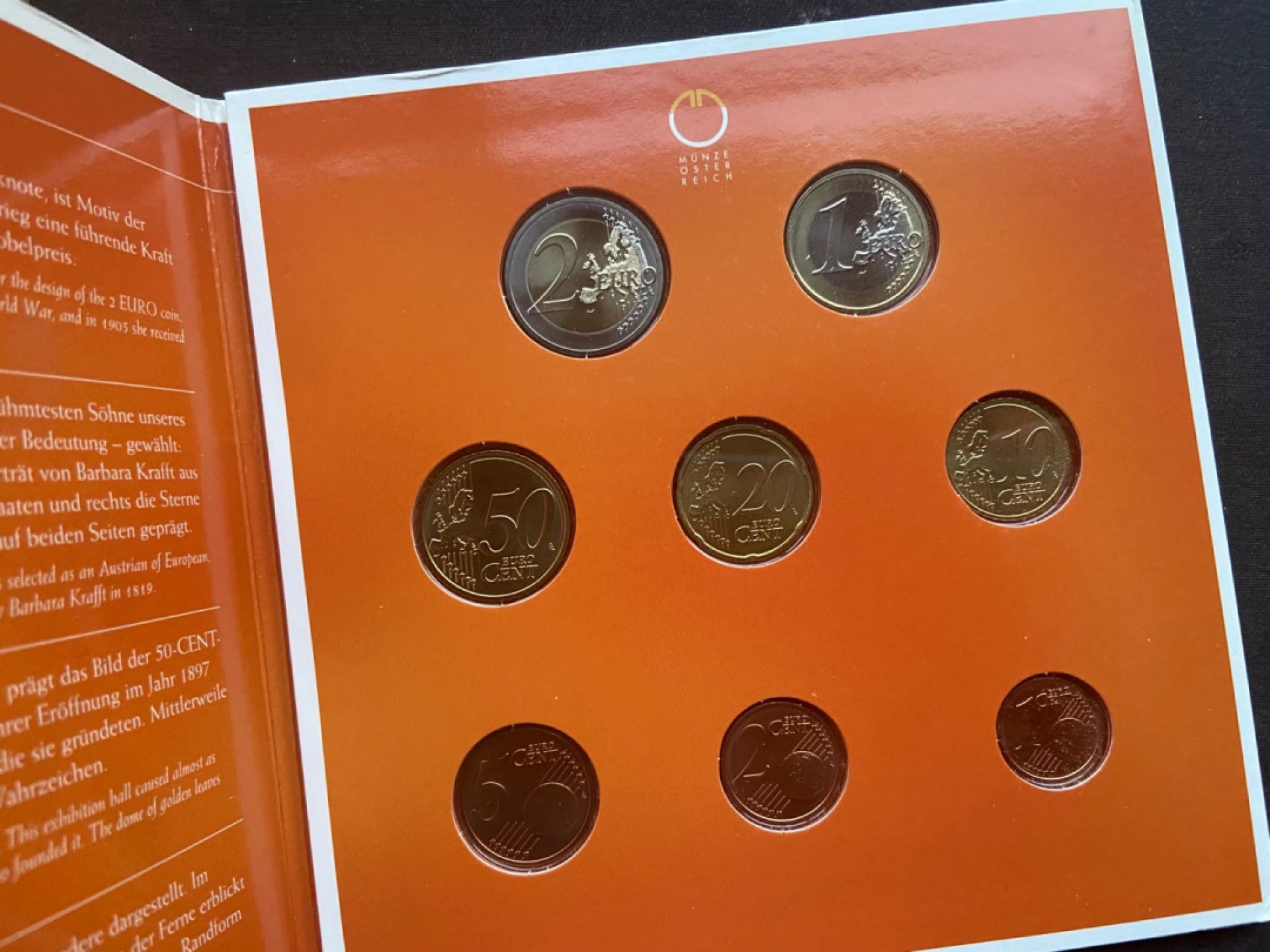 【随心拍&Getcoins】钱币拍卖第100期【合拍】～ 【奥地利】2008年2欧元卡册套装～