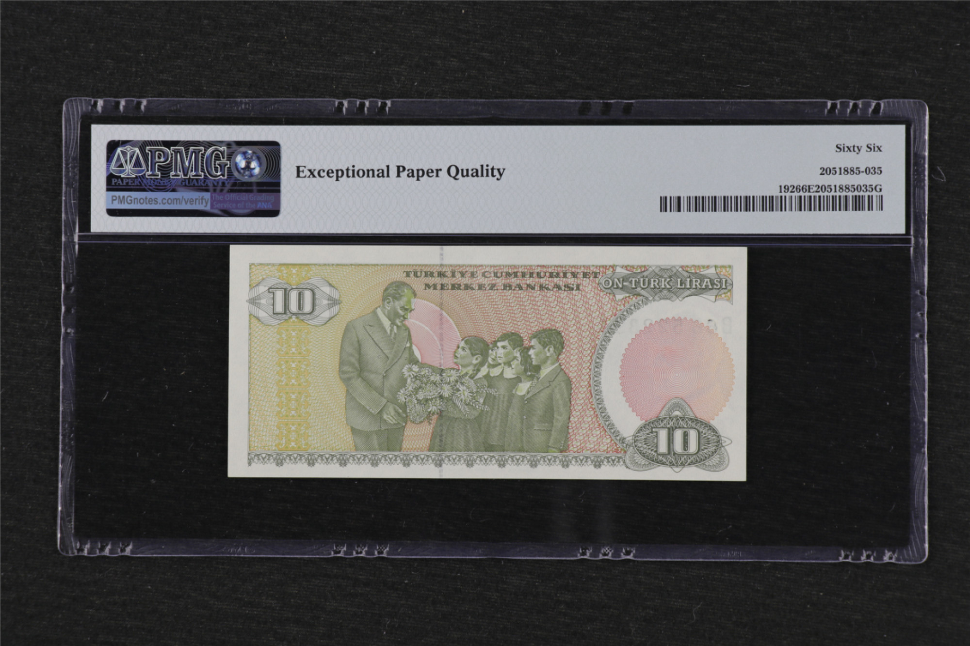 亘邦收藏 第84期（共69项） 1970年 土耳其 10里拉 PMG65EPQ B66 522396