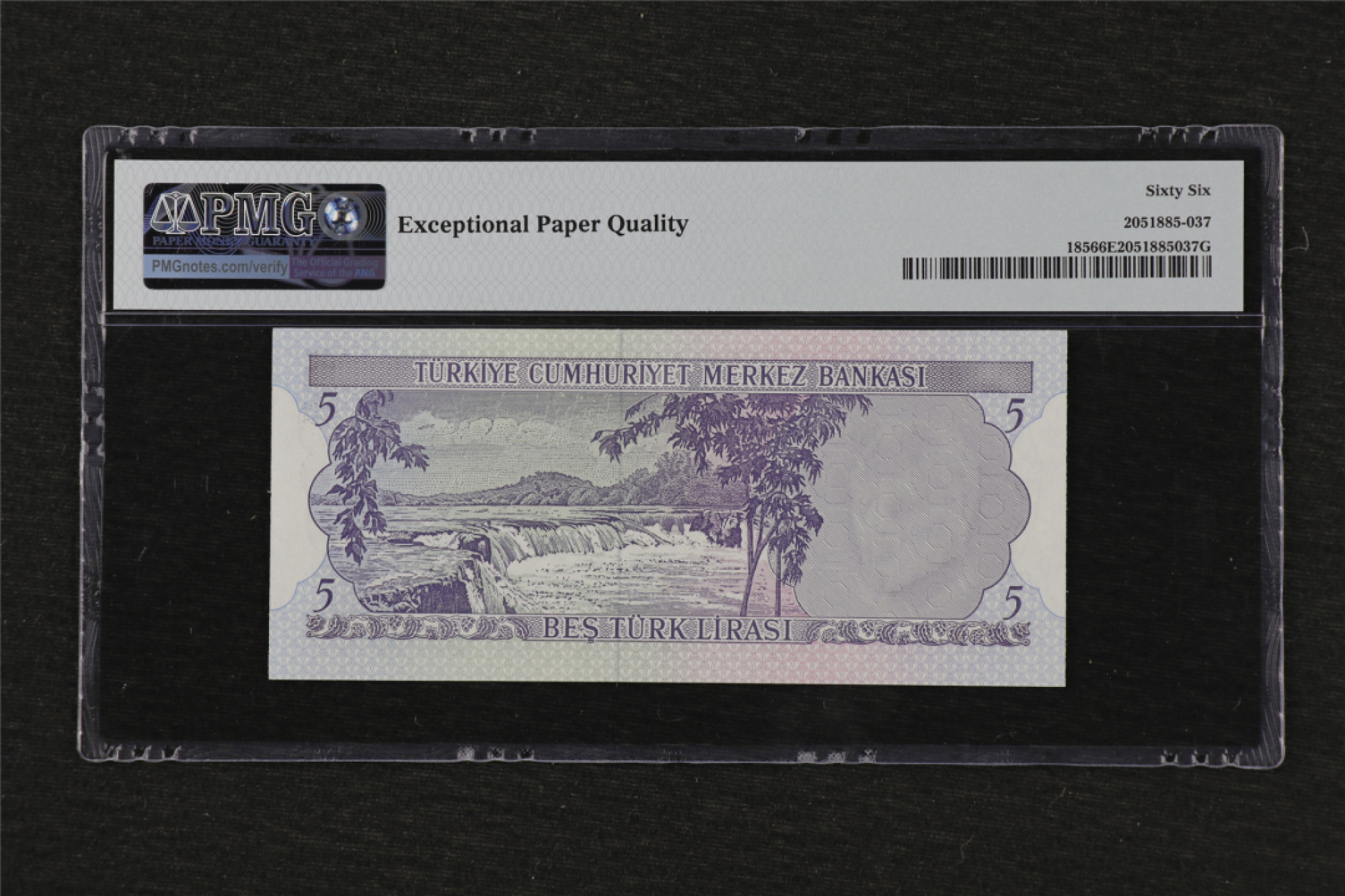 亘邦收藏 第84期（共69项） 1970年 土耳其 5里拉 PMG66EPQ K79094608