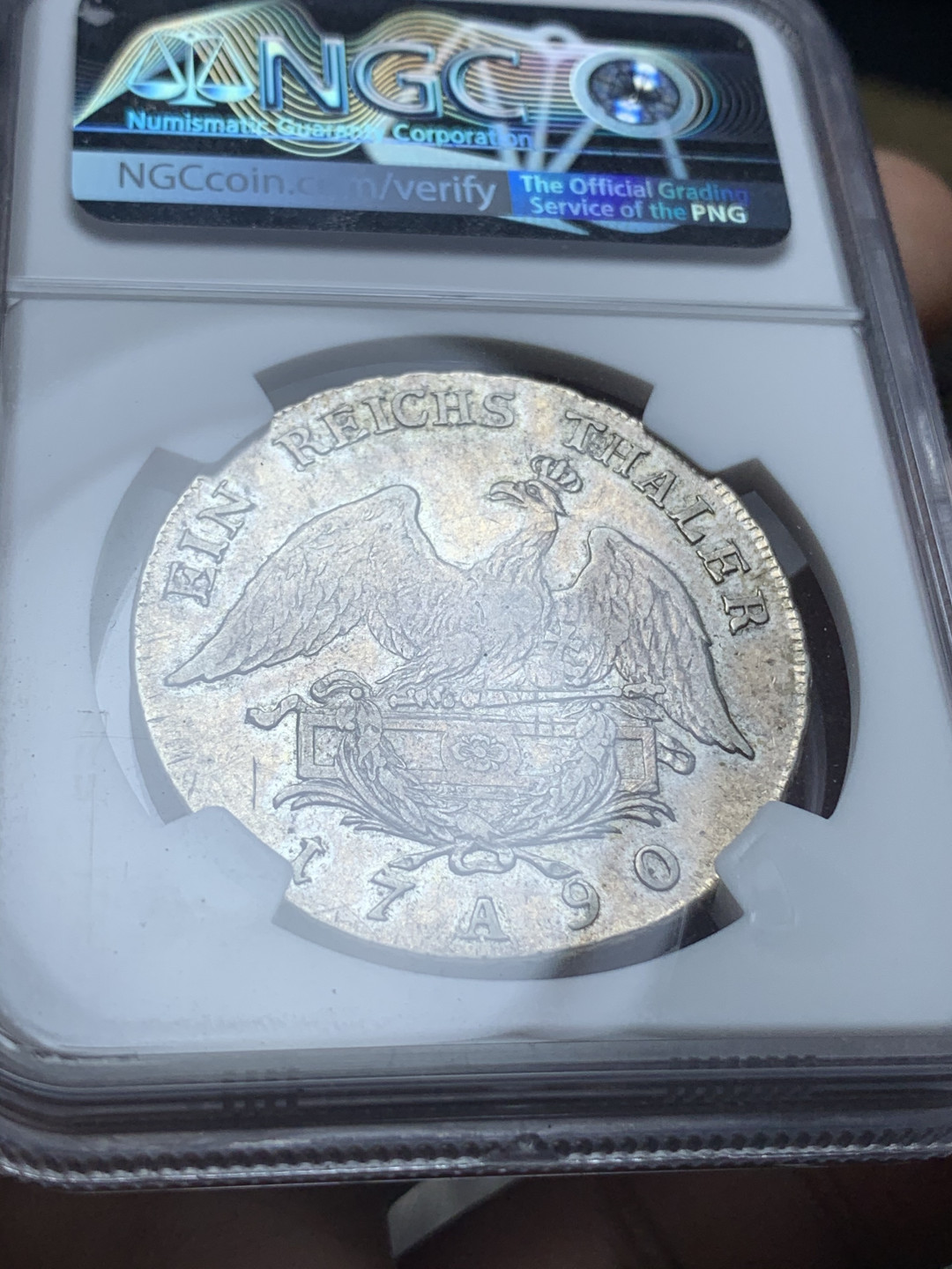 《竞宝斋》钱币微拍-第4场（0佣金包邮） NGC评级 德国普鲁士1790年A版 泰勒银币