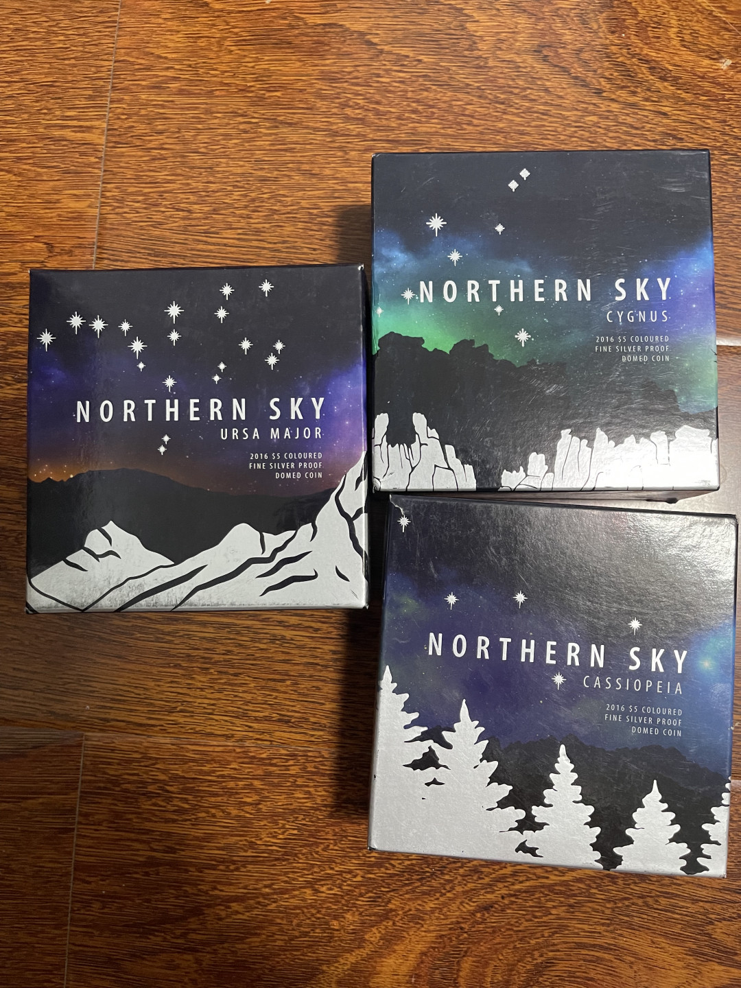 CSIS-GREAT评级精品钱币拍卖第一百零七期 澳洲 南天北天星座空盒3个