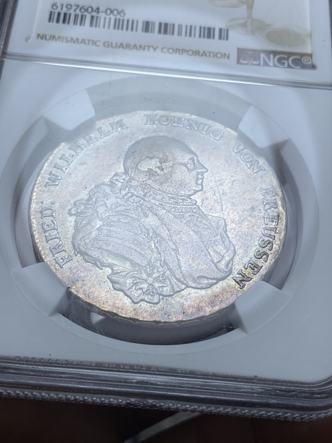 《竞宝斋》钱币微拍-第4场（0佣金包邮） NGC评级 德国普鲁士1790年A版 泰勒银币