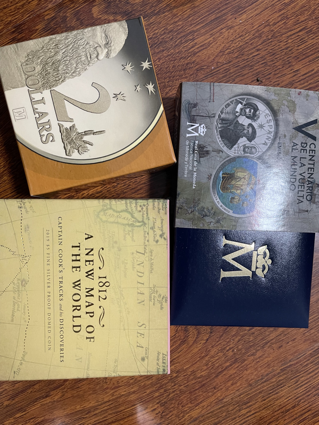 CSIS-GREAT评级精品钱币拍卖第一百零七期 西班牙 澳洲 钱币空盒 3个